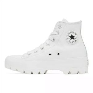 CONVERSE WOMENS LUGGED LEATHER ALL STAR HIGH TOP